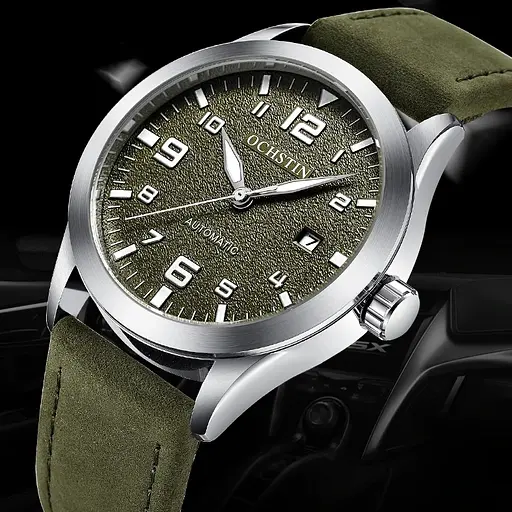 Наручний годинник чоловічий Ochstin Military Сріблястий (2653) - фото 2