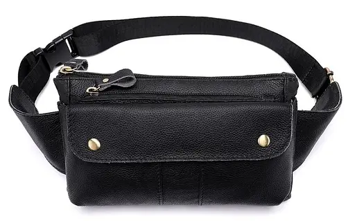 Чоловіча шкіряна сумка-бананка Vintage 23,5х14х2 см sum0012912 - фото 1