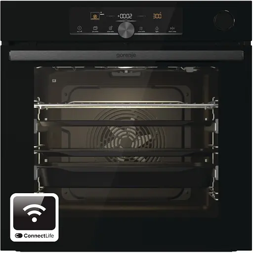 Духовой шкаф электрический Gorenje 77 л A+ пара дисплей 300°C Wi-Fi черный