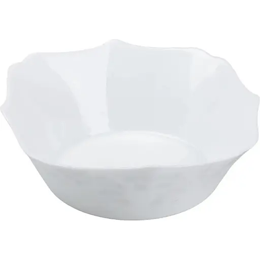 Столовый сервиз TS Kitchen на 6 персон фарфоровый Leaf белый HP23405 - фото 3