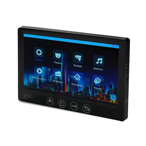 Відеодомофон 7" Light Vision AMSTERDAM FHD Black (82-00205) - фото 4