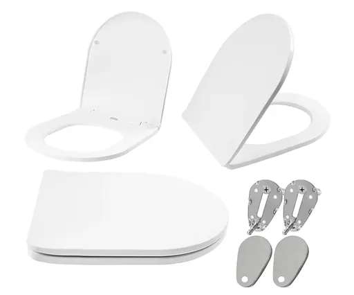 Сиденье для унитаза Rea Flat white REA-C6001, Белый - фото 1