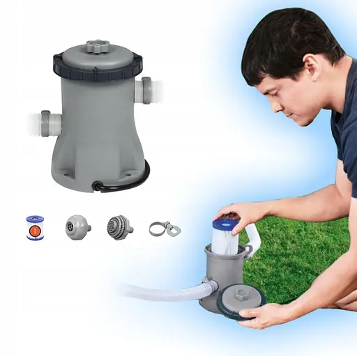 Каркасный бассейн Bestway STEEL PRO 305х76 с фильтром и насосом 56679 - фото 6