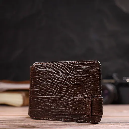 Мужской кожаный кошелек Canpellini 10.5х8х1 см acs0025587 - фото 7