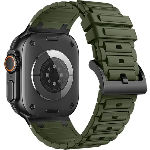Ремешок Hoco WA35 Emir series thickened silicone strap для Apple watch 44/45/46/49mm Army Green - фото 2
