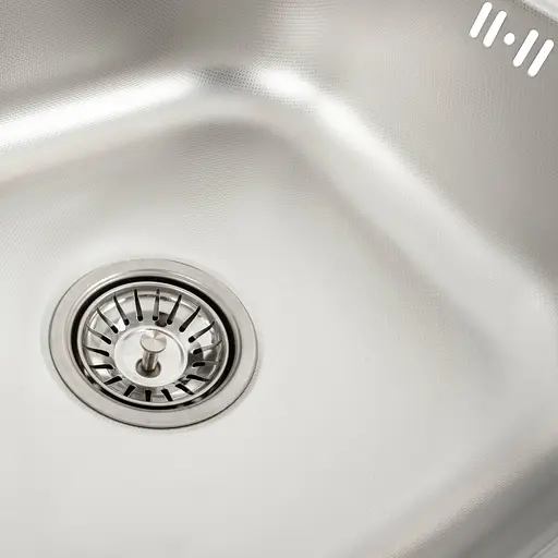 Кухонна мийка з нержавіючої сталі Platinum 4842 декор (0,6/160 мм), R, Decor - фото 8