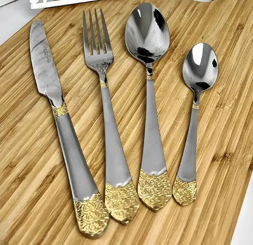 Набор столовых приборов Hoffburg HB 24010 GS 24 предмета - фото 2