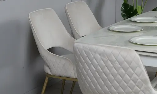 Стіл Рим обідній розкладний білий глянець 1600/2400x900x750 ноги білі - фото 12