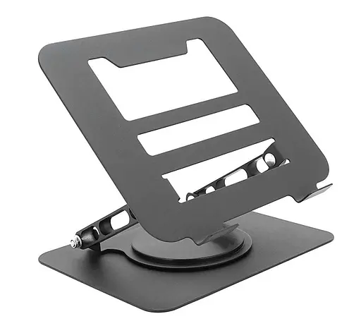 Підставка для ноутбука планшета Voltronic LS-18 Black складана, поворотна - фото 1