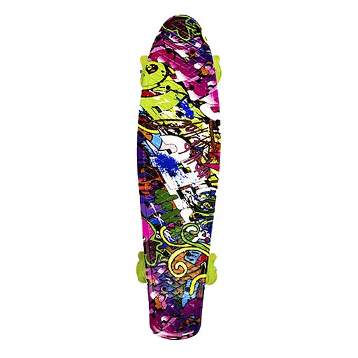 Скейт "Пенні борд" Bambi SC20507 квадратні PU колеса зі світлом, 56 см Вид 1 - фото 1