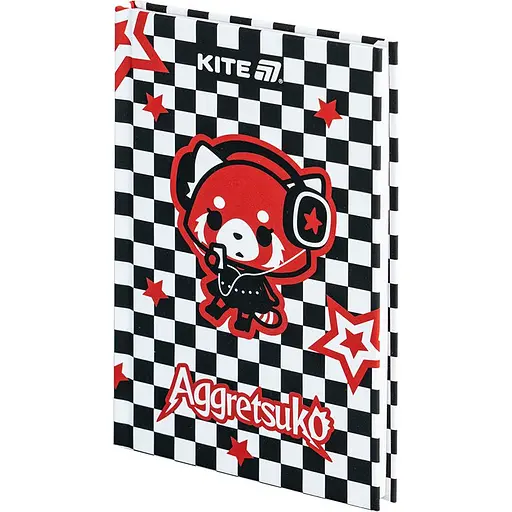 Книга записная Kite Aggretsuko AR25-199 А6 80 листов ячейка твердая обложка (AR25-199) - фото 2