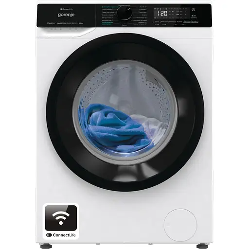 Стирально-сушильная машина Gorenje фронтальная 8(5)кг 1400 A+ 51см дисплей инвертор Wi-Fi белый