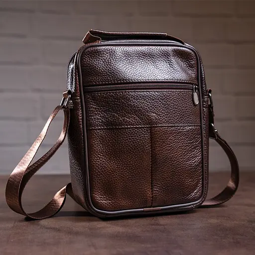 Чоловіча шкіряна сумка Vintage 22,5х18,5х5 см sum0012794 - фото 4