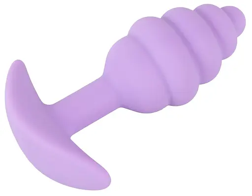Анальна пробка Cuties Mini Butt Plug 7.5 см (фіолетовий) - фото 4