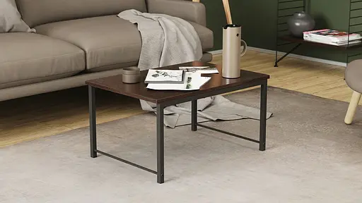 Стол журнальный приставной Терри Комбо Ferrum-decor 345x662x440 Черный металл ДСП Венге Магия 16 мм (FRD-105554) - фото 7