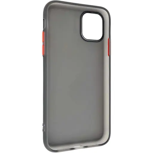 Чехол-накладка DK Silicone Matting Silk для Apple iPhone 11 Pro (black / red) - фото 3