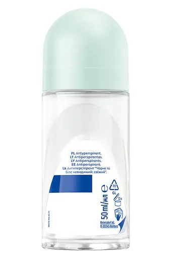 Антиперспірант NIVEA Чорне та Біле невидимий: свіжий кульковий 50 мл - фото 7