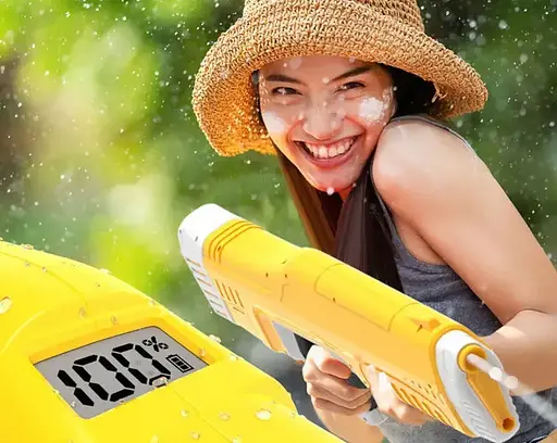 Водний автомат (пістолет) Spyra Z з електронасосом Жовтий - фото 2