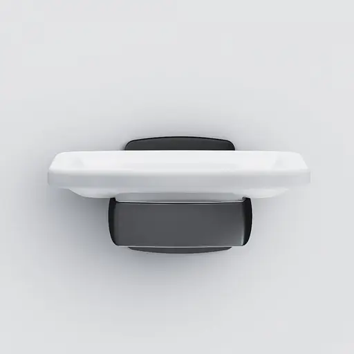 Мильниця Am.Pm Gem скляна настінна black A9034222, Чорний матовий - фото 5