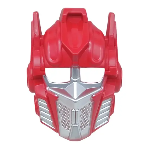 Маска пластикова Трансформер Оптімус Прайм 23 см, на резинці, в пакеті Червоний - фото 1