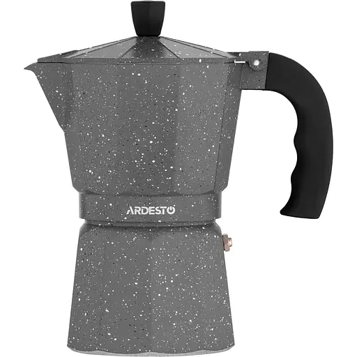 Гейзерная кофеварка Ardesto Gemini Molise 9 чашек серый алюминий - фото 1