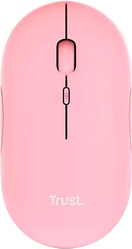 Trust Миша Puck Rechargeable Ultra-Thin BT WL Silent Pink - фото 1