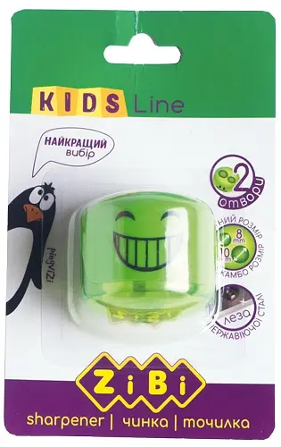 Чинка Смайлик, с контейнером, 2 отверстия, в блистере