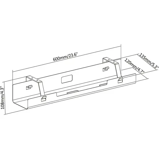 Органайзер для зберігання кабелів OfficePro CT310 Black [126571] - фото 7