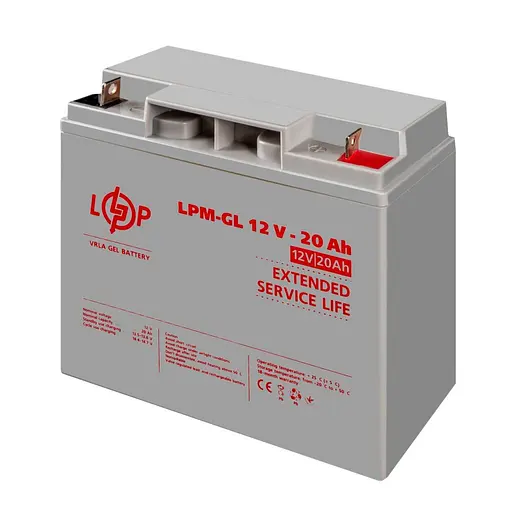 Аккумуляторная батарея LogicPower 12V 20AH (LPM-GL 12 – 20 AH) GEL - фото 3