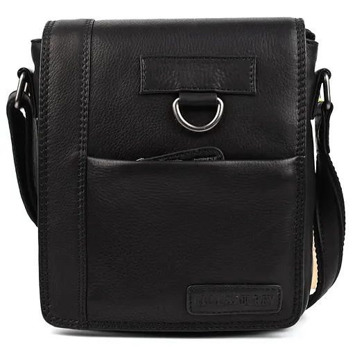 Кожаная мужская сумка через плечо Hill&Burry 19х25х5 см sum0025728 - фото 3