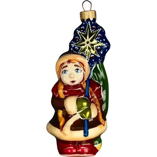 Ялинкова прикраса Різдвяні історії Різдвяна колядниця скло (4820001064360)