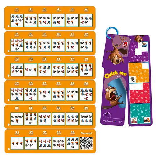 Гра настільна Roter Kafer, магнітна, Кмітливі бобри (українською)