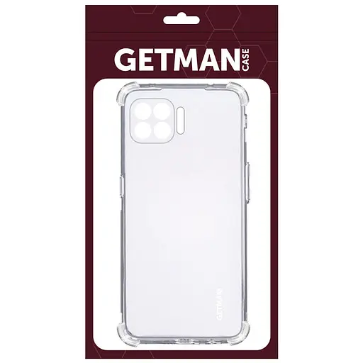 TPU чохол GETMAN Ease logo посилені кути Full Camera для Oppo Reno 4 Lite Безбарвний (прозорий) - фото 4