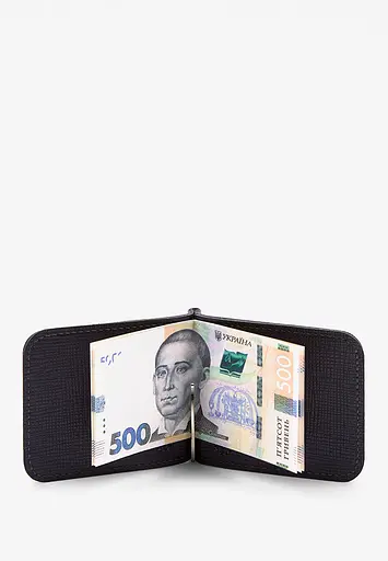 Затиск для грошей синій Саф'яно - фото 4