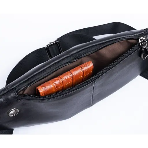 Сумка поясная из натуральной кожи Vintage 34х12,5х2 см 000200015 - фото 4