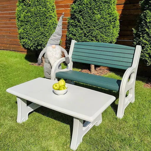 Садовий стіл 122х61х43 см SW-00001544 - фото 9