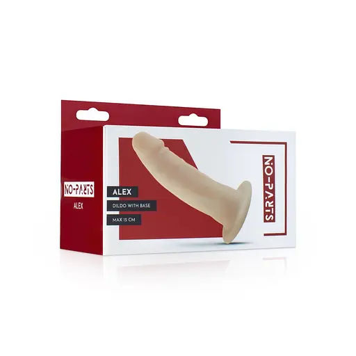 Фалоімітатор No-Parts Alex, 15 см (тілесний) - фото 8