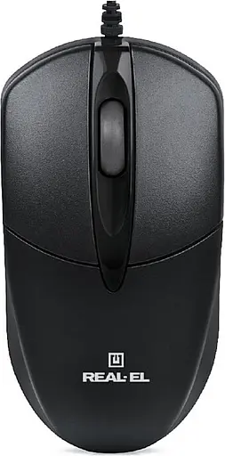 Миша REAL-EL RM-211 USB black - фото 1