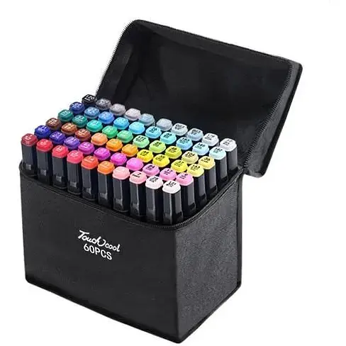 Набір двосторонніх маркерів Touch Sketch Marker у сумці Touch-60 60 шт. (1560069335) - фото 3