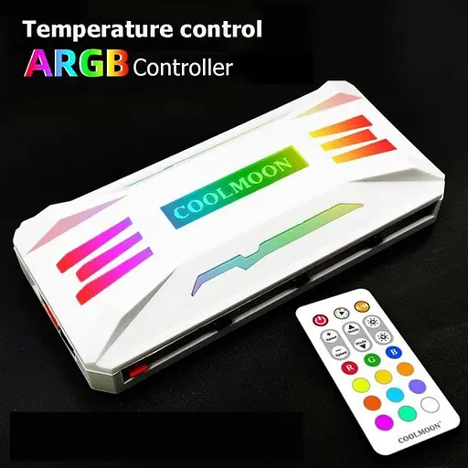 Контролер Coolmoon PWM ARGB controller (CM-PA1-W) White - фото 2