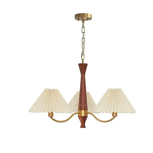 Люстра світлодіодна стельова 6912 Патриція (Золотистий) 3 плафони