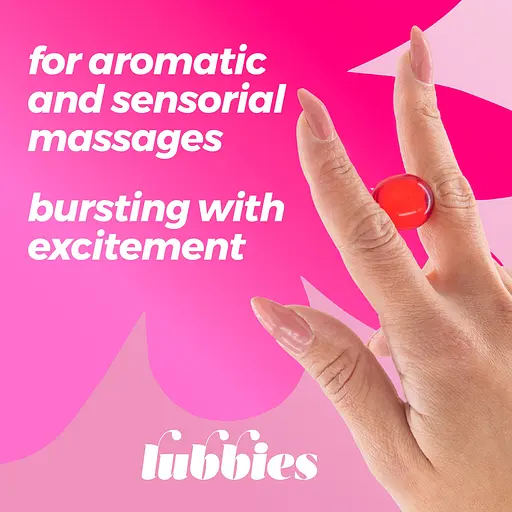 Массажные масляные шарики Crushious Lubbies Kissable клубника и шоколад 3 шт. - фото 6