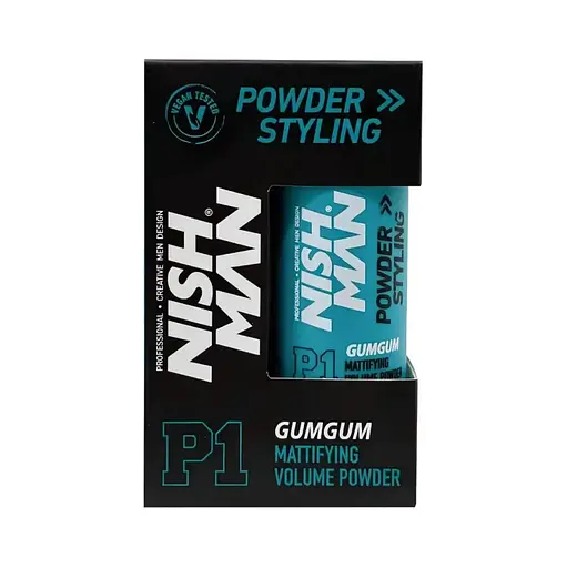 Пудра для укладання волосся Nishman Matte Finish Volume Powder P1 Gum Gum 20 г - фото 1