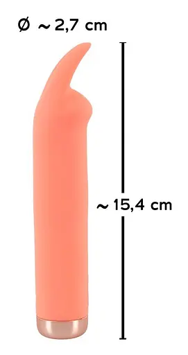 Вібратор You2Toys для клітора Peachy Mini Tickle Bunny 15.4 см помаранчевий - фото 6