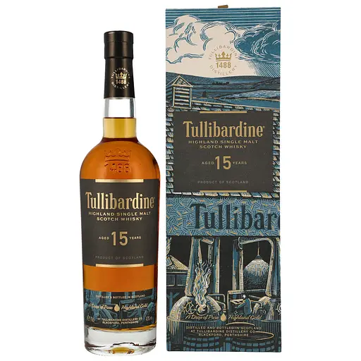 Виски Tullibardine 15 yo Single Malt Scotch Whisky 43% 0.7 л