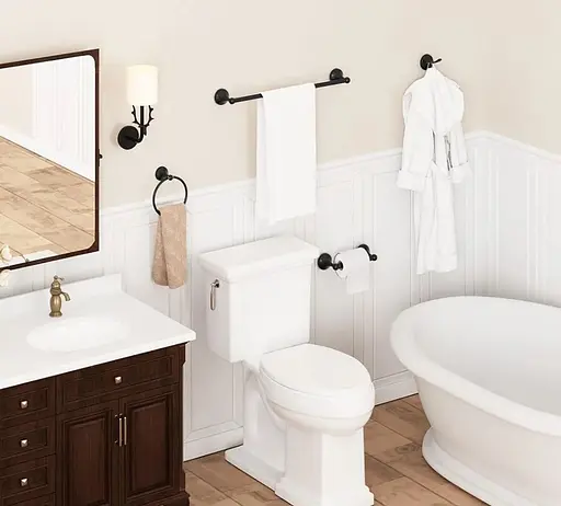 Вішалка для рушників Rea 332870A black REA-06926 Чорний матовий - фото 5