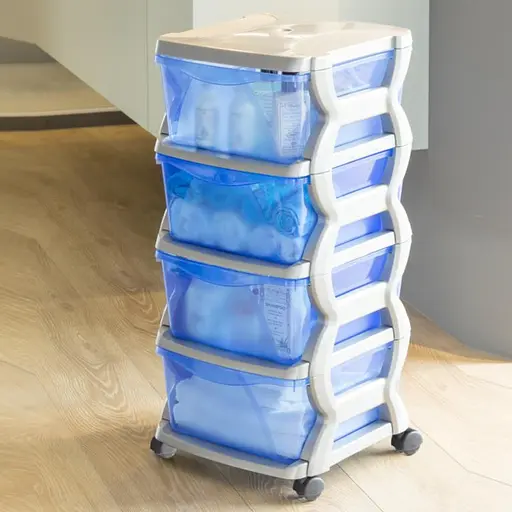 Модульний комод Insieme 4C, 36x40x80h 4 висувні ящики, світло-сірий - фото 2