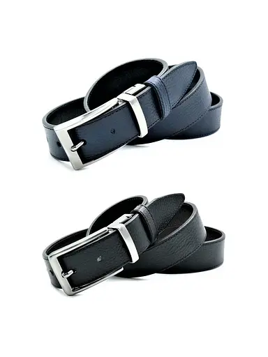 Ремінь шкіряний Le-Mon двосторонній чоловічий 115-125х3,5 см acs0023784 - фото 2