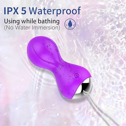 Вагінальні кульки Кегеля з вібрацією 12 режимів Рожевий - фото 3