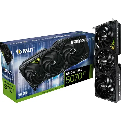 Відеокарта Palit GeForce RTX 5070 Ti GamingPro-S (NE7507T019T2-GB2031U) EU [146322]